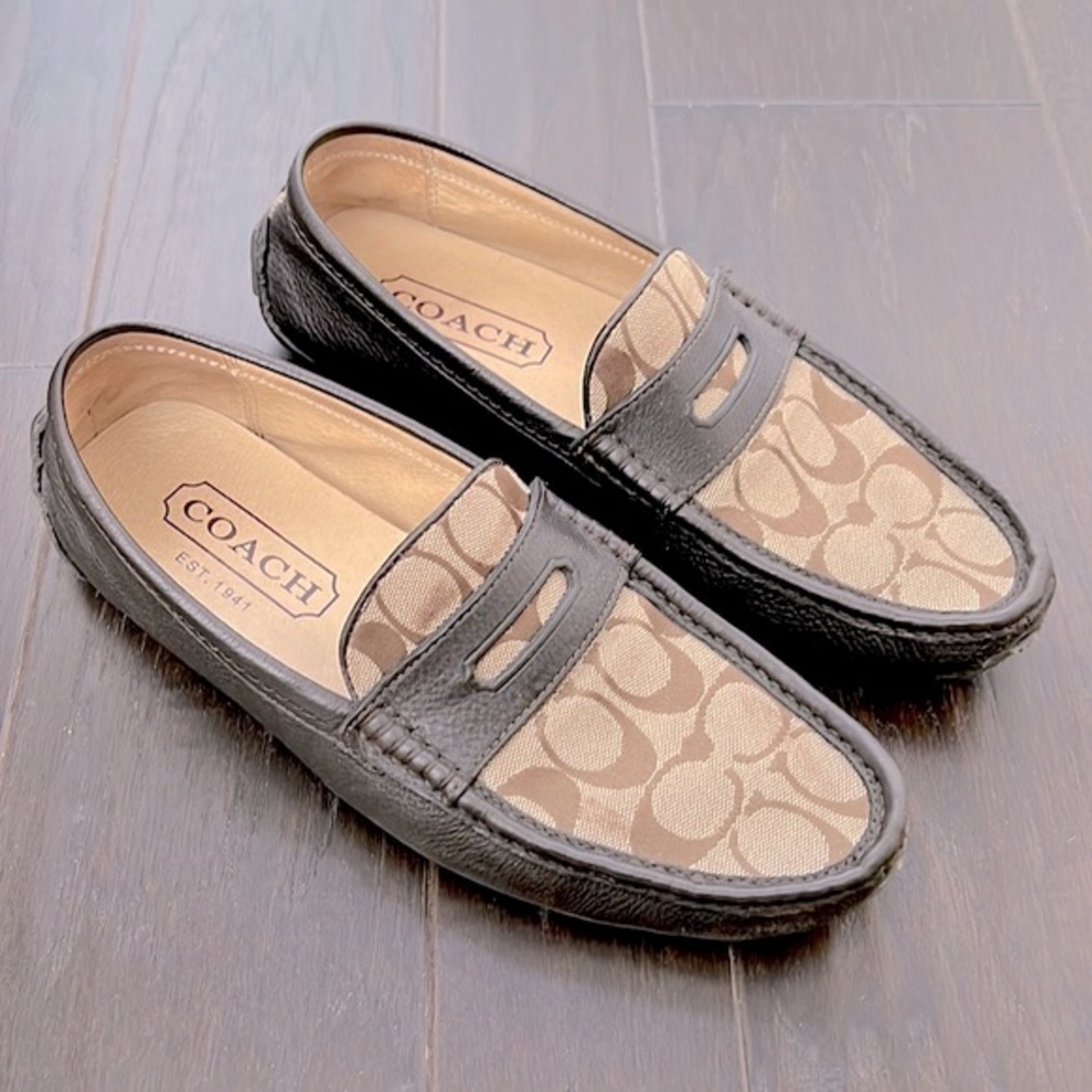 Coach Signature Logo Canvas Men's Loafer
